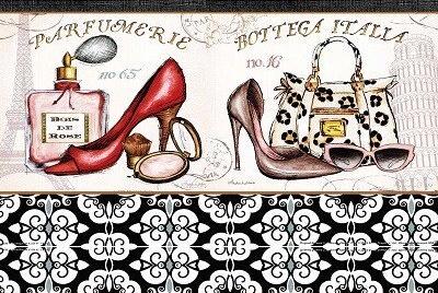 Fashion - Decorative Decoupage Paper - for Furniture - Large Size Options [ Red Black Gray ]