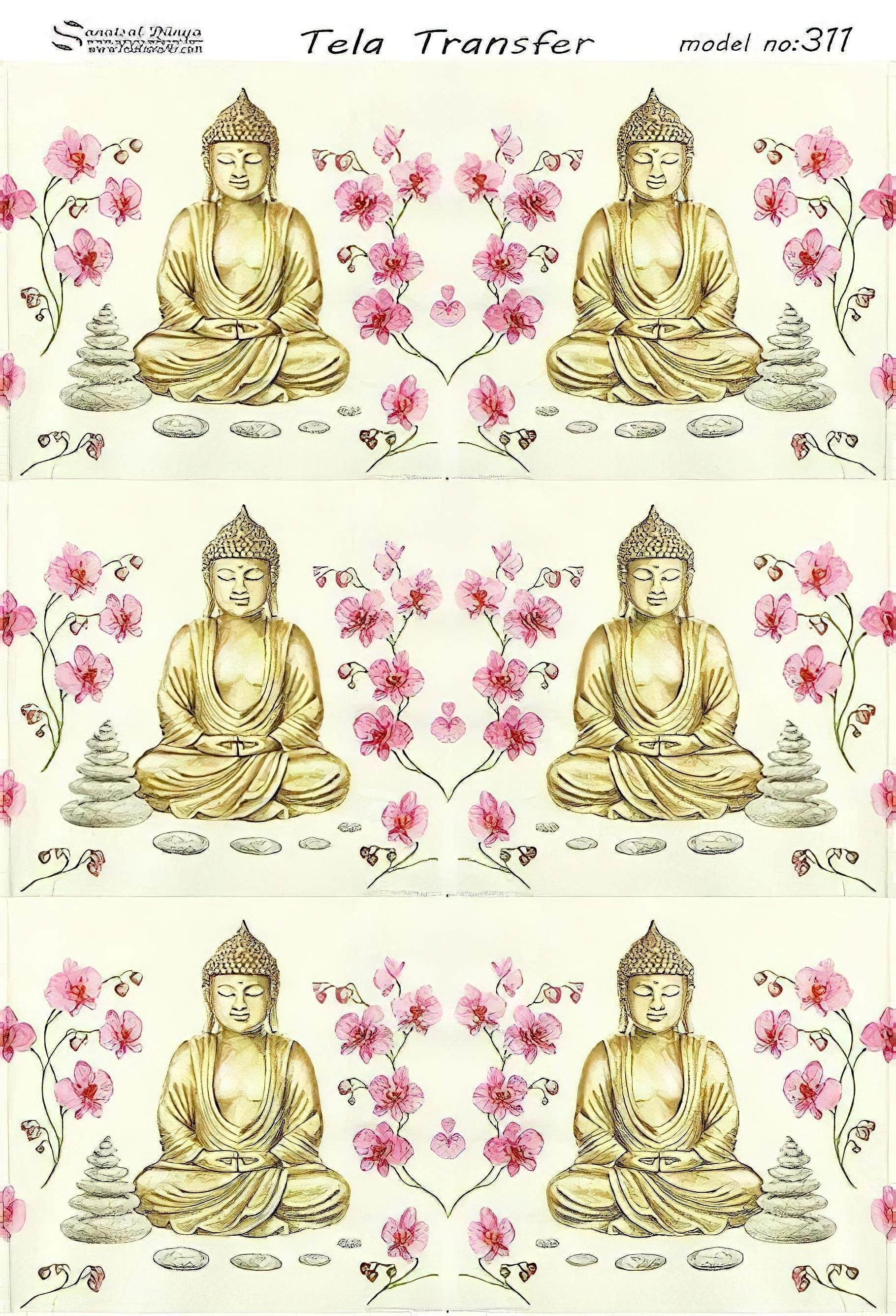 buddha decoupage paper