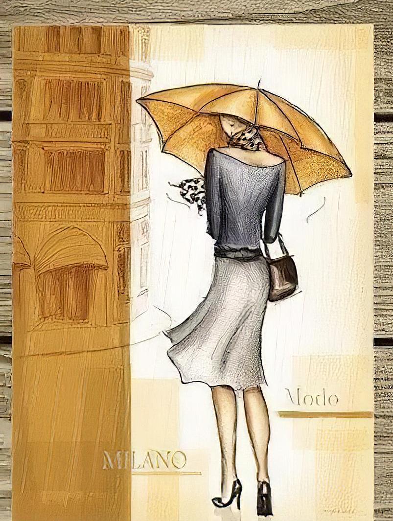 Fashion - New Yorker - Londoner - Decorative Decoupage Paper - for Furniture - Large Size Options