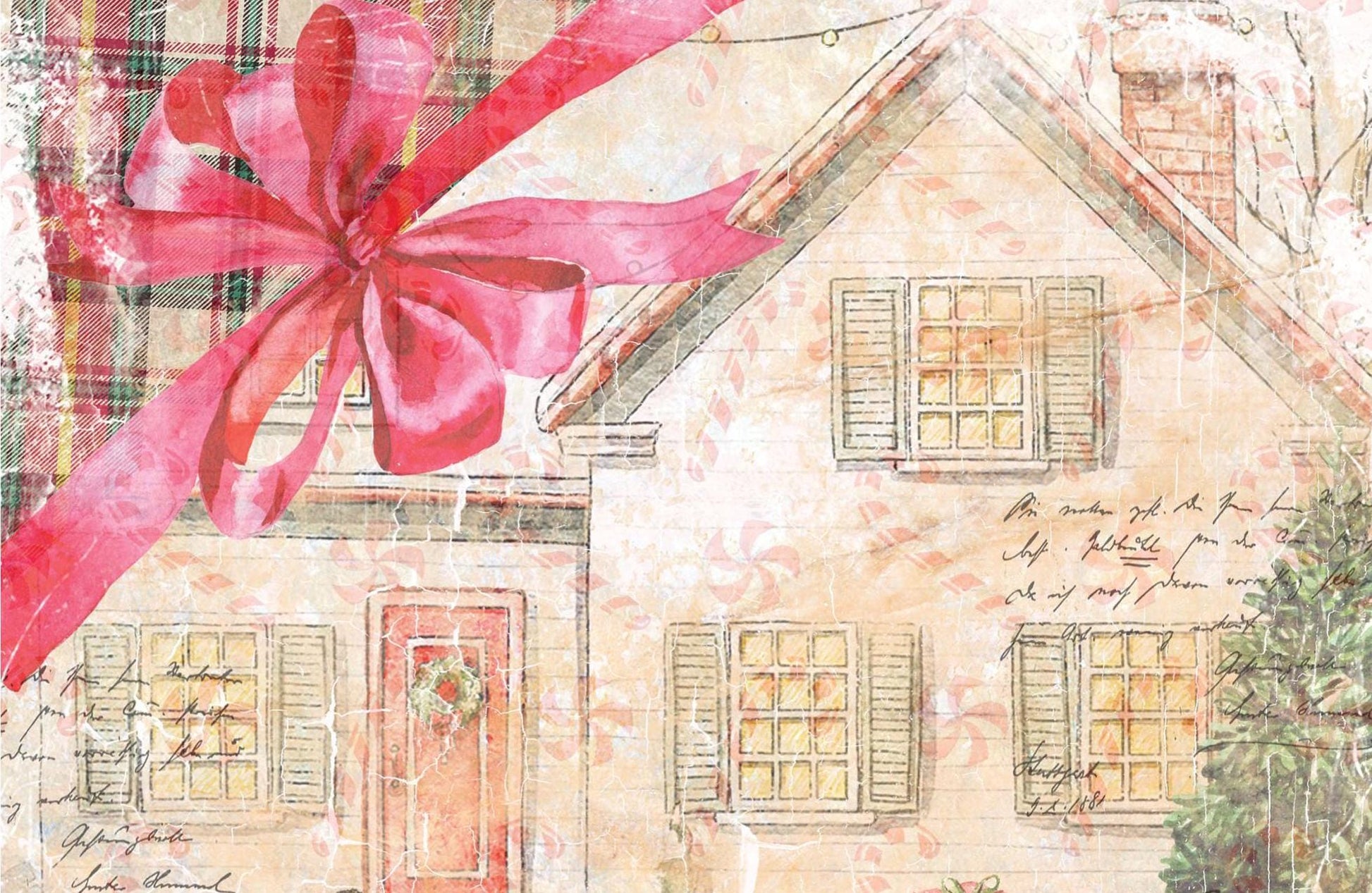 Christmas Collection - Large Decoupage Paper - 6 Size Options - Gift Boxes