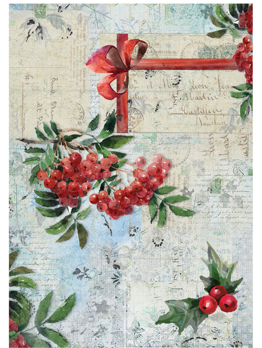 Christmas Collection - Large Decoupage Paper - 6 Size Options - Vintage Decoupage
