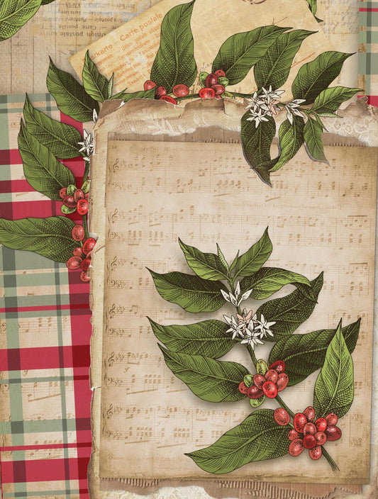 Christmas Collection - Large Decoupage Paper - 6 Size Options - Vintage Decoupage