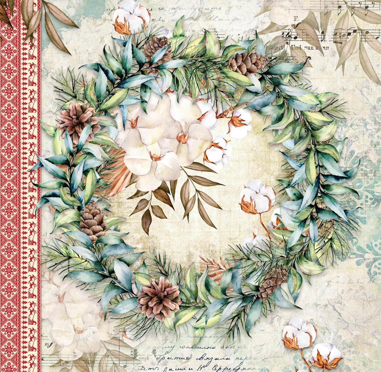 Christmas Collection - Large Decoupage Paper - 6 Size Options - Vintage Decoupage