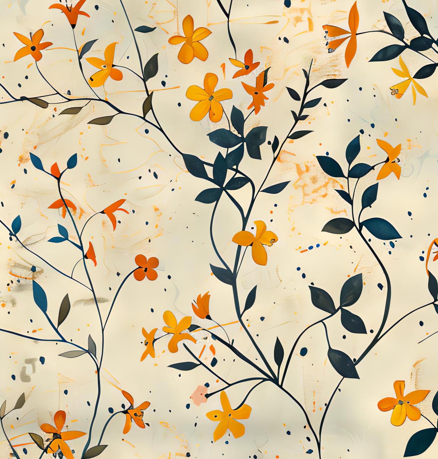 Decoupage Paper - Repeating Pattern - 6 Size Options - Beige Background