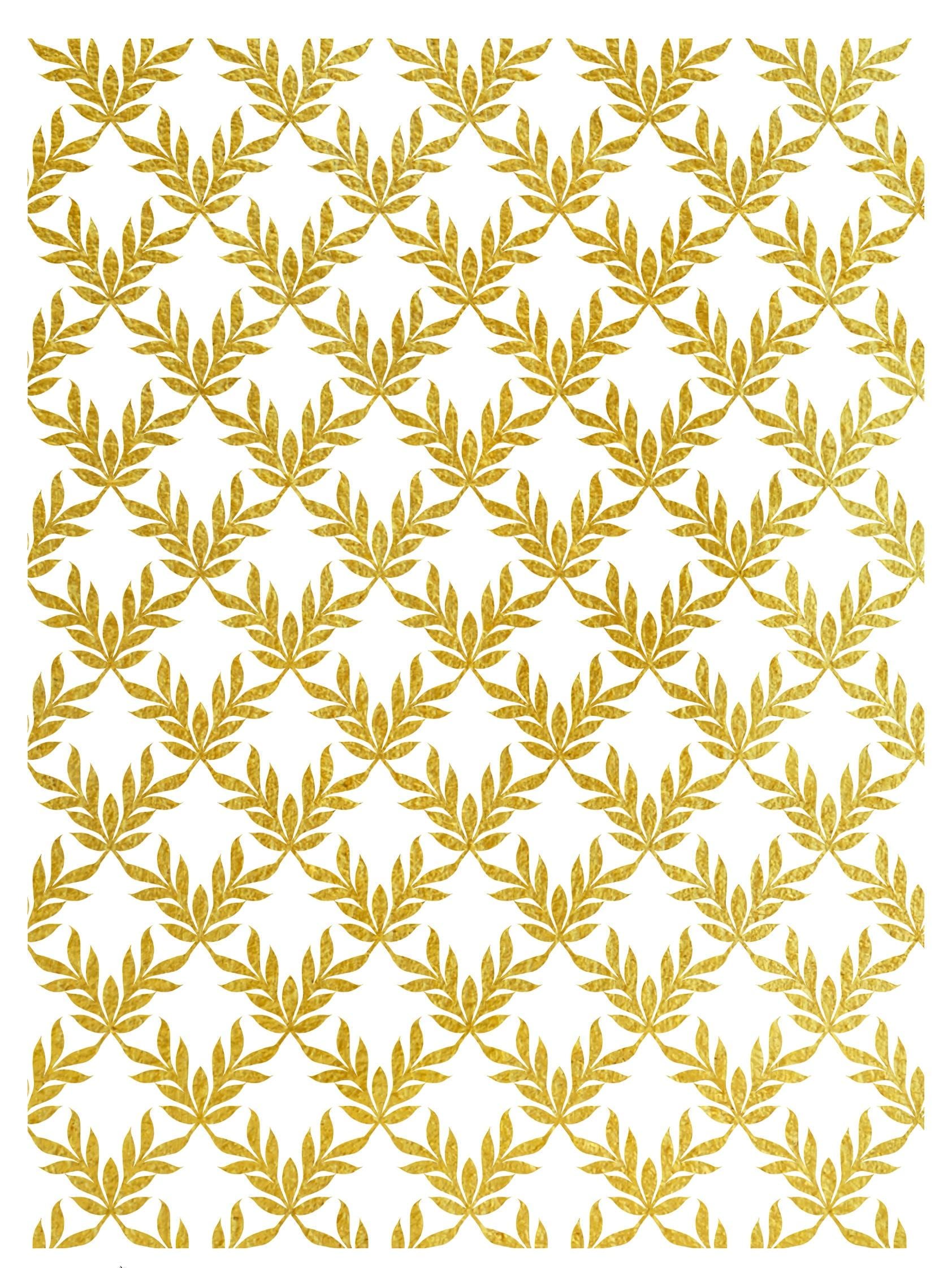 gold leaf decoupage paper
