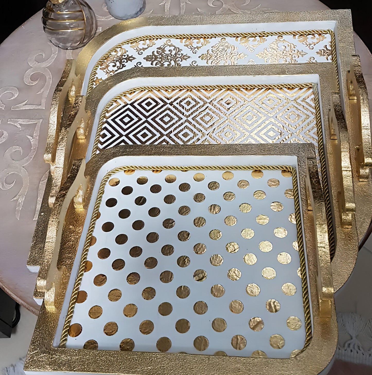 NEW! Gold Metal Leaf Decoupage Paper - A3 Size - Rice Paper with Gold Foil - Paris
