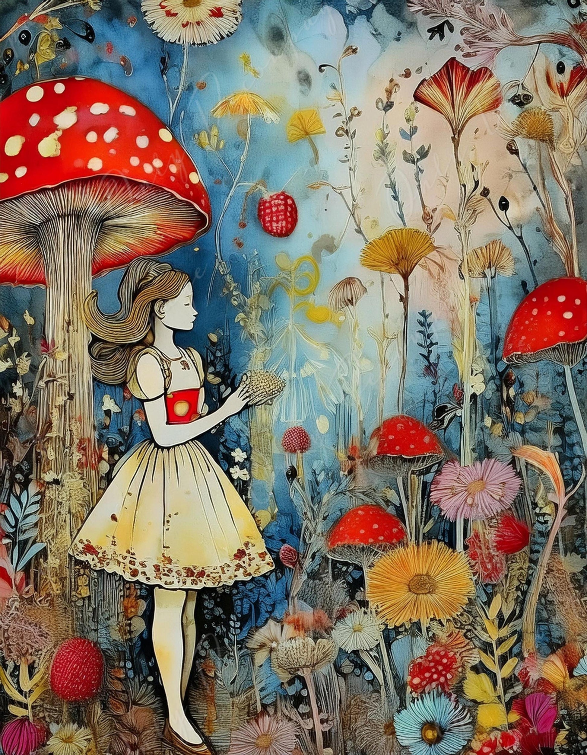 fairytale collage decoupage