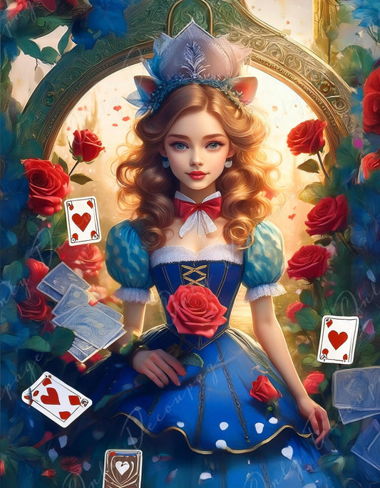 blondie alice decoupage paper
