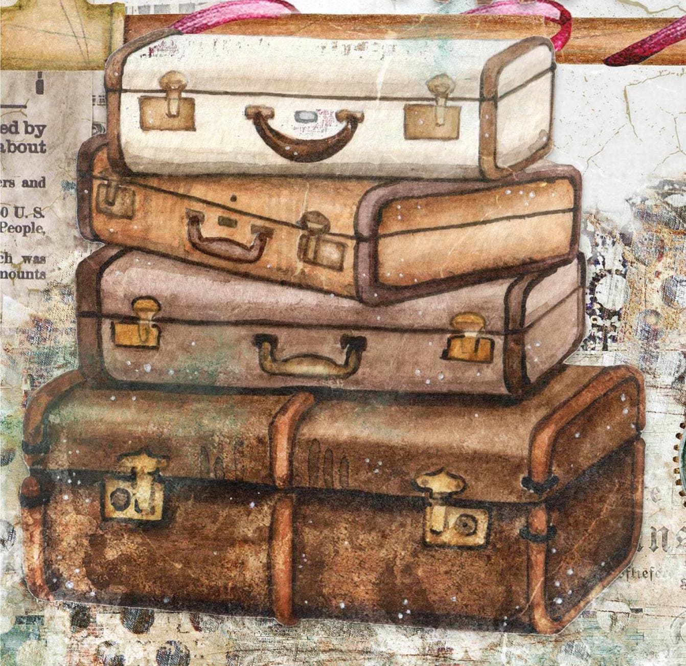 Large Decoupage Paper - Christmas Collection - 6 Size Options