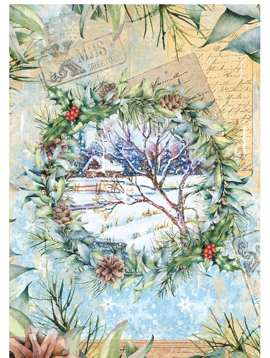 wreath decoupage
