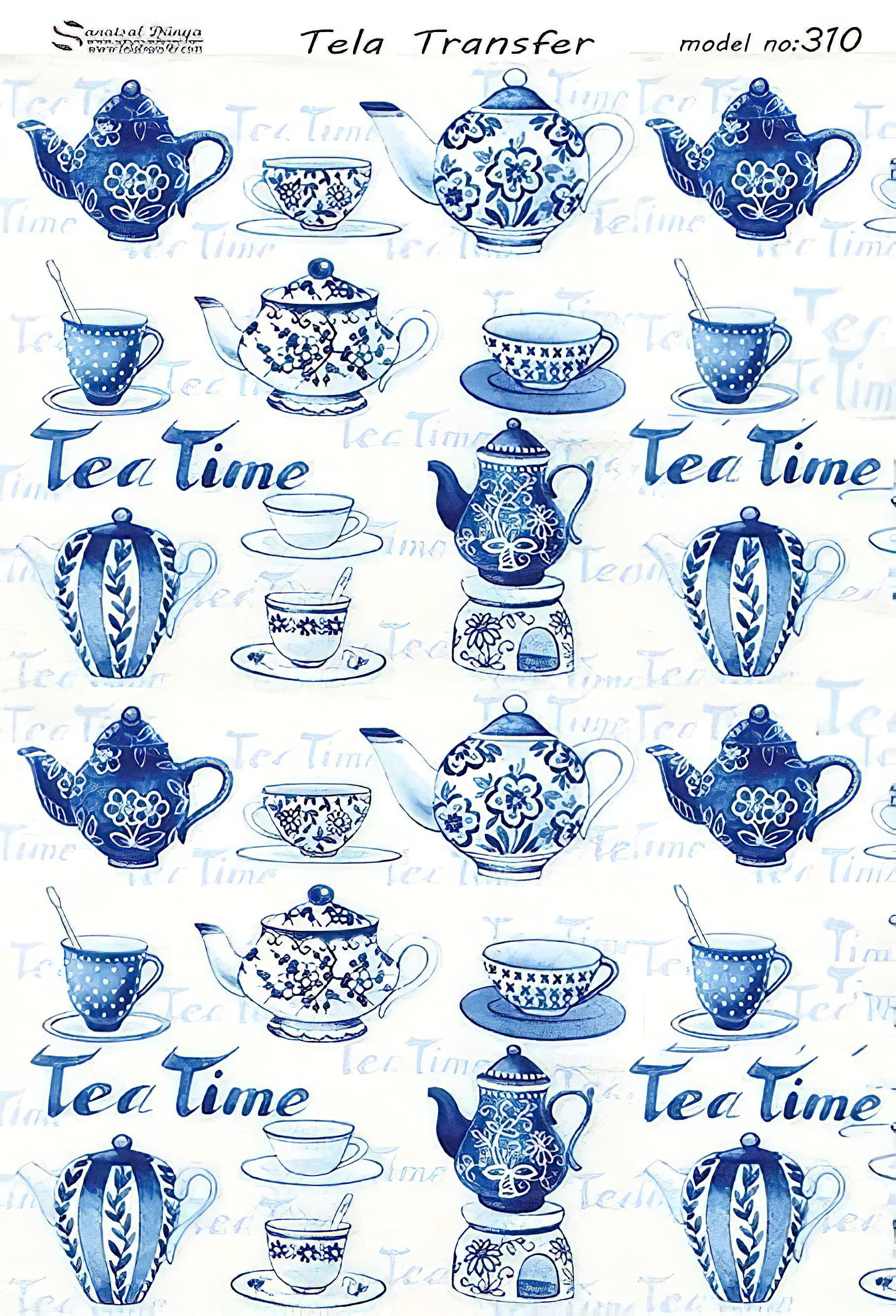 tea time kitchen decoupage