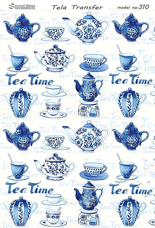 tea time kitchen decoupage