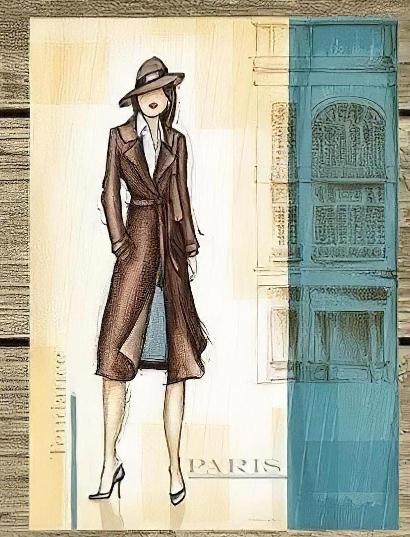 Fashion - New Yorker - Londoner - Decorative Decoupage Paper - for Furniture - Large Size Options