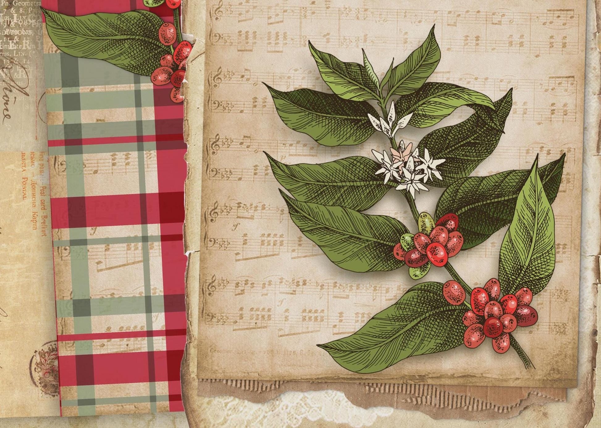 Christmas Collection - Large Decoupage Paper - 6 Size Options - Vintage Decoupage