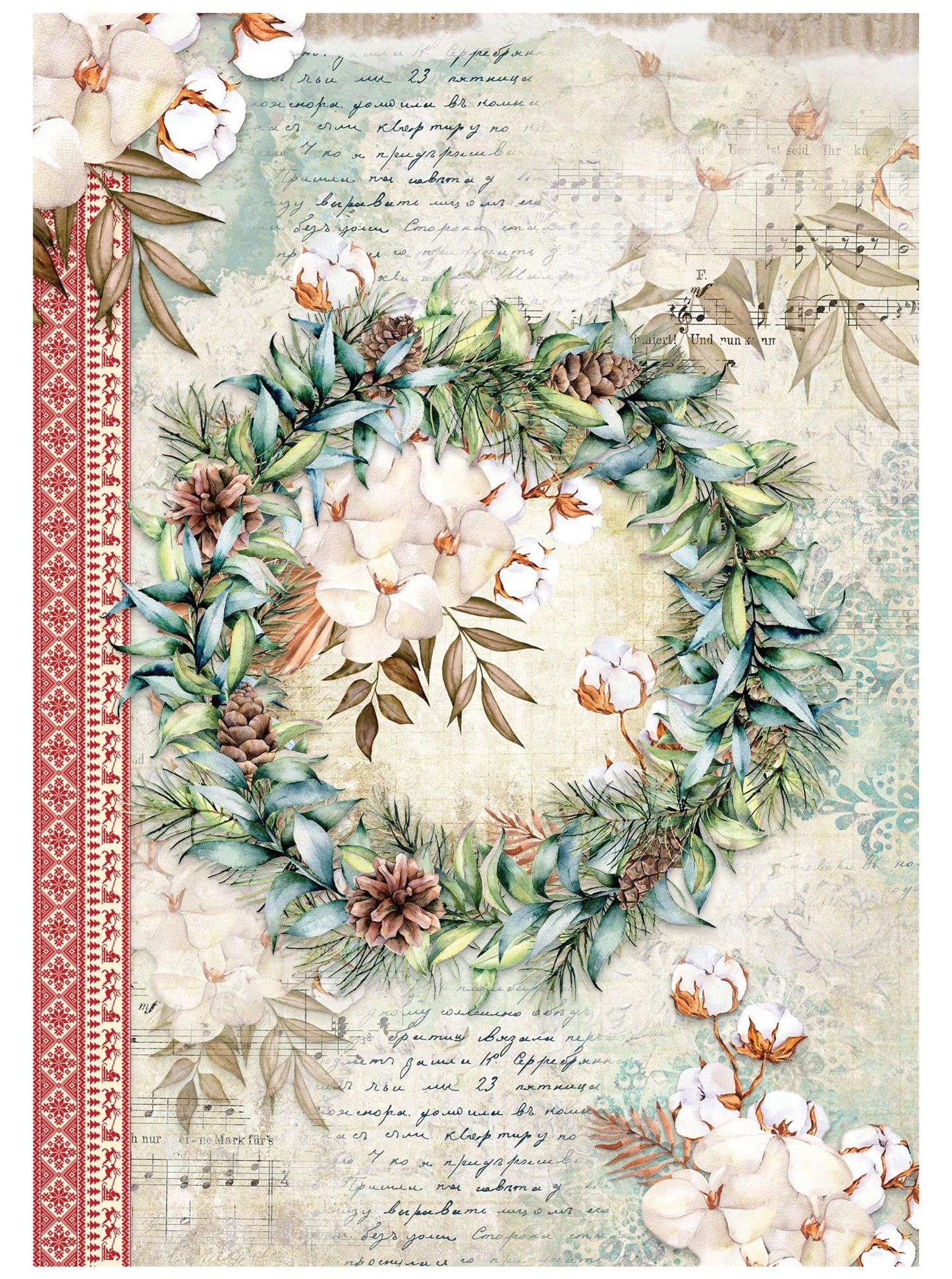 Christmas Collection - Large Decoupage Paper - 6 Size Options - Vintage Decoupage