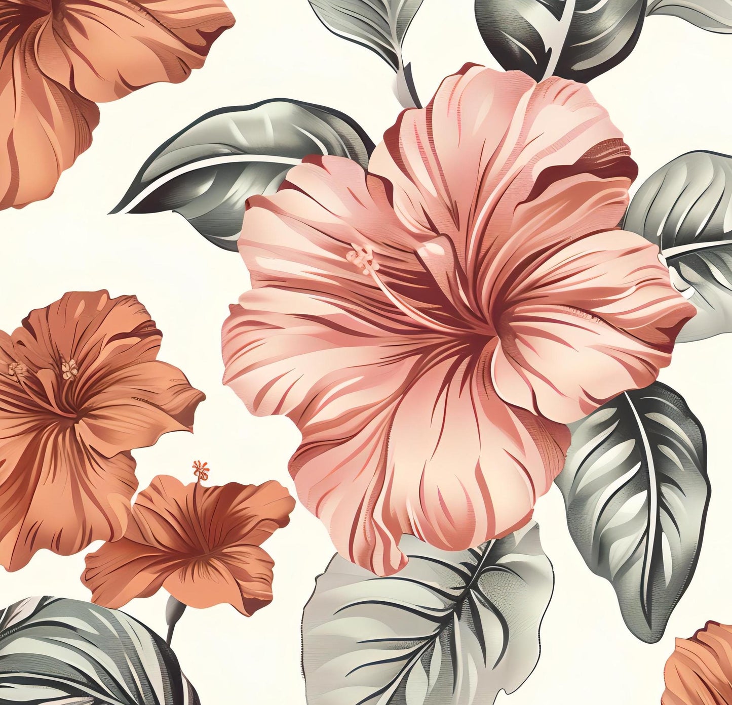 Decoupage Paper - Repeating Pattern - 6 Size Options - Floral Decoupage
