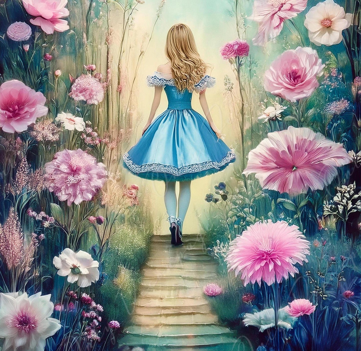 alice decoupage paper
