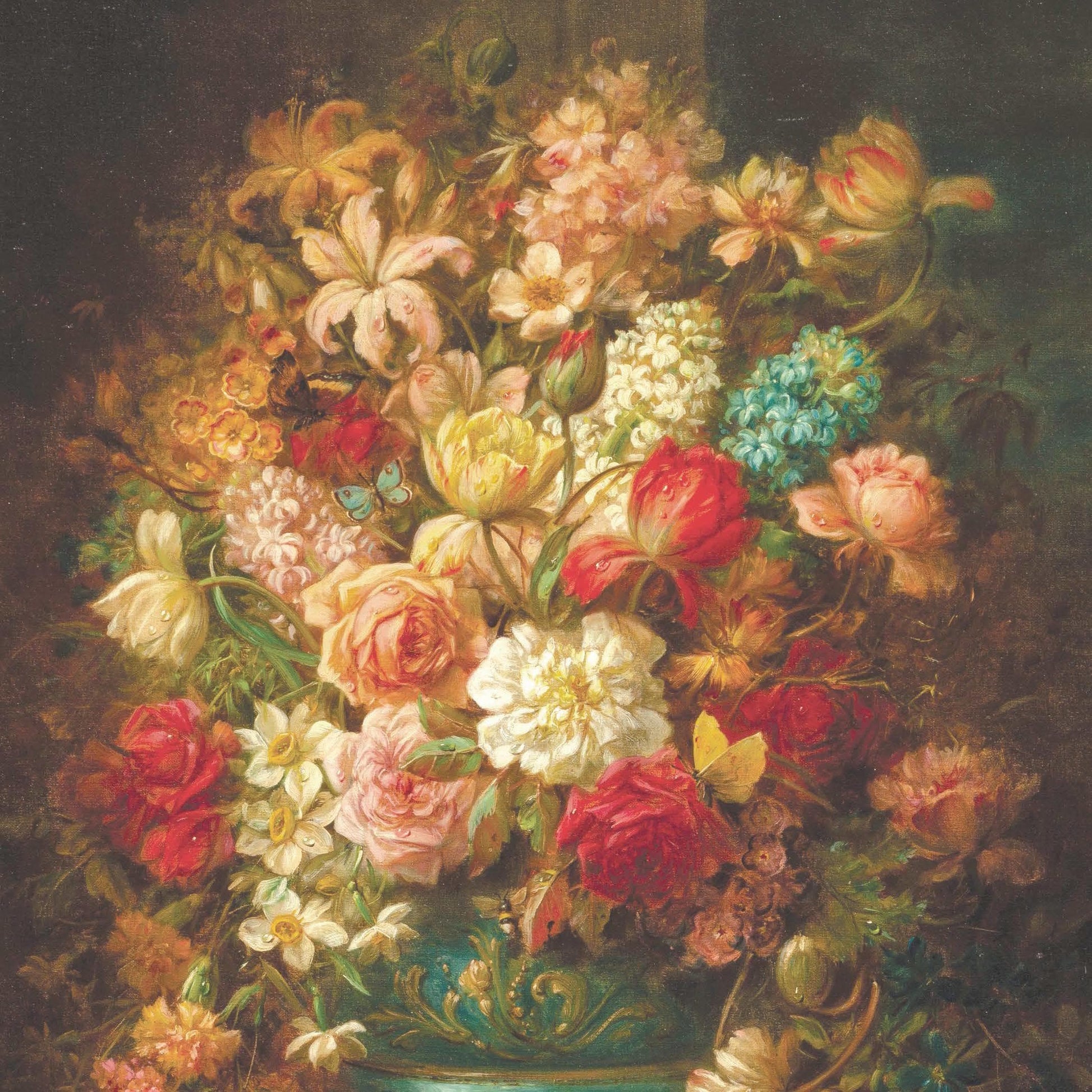 Floral Roses Decoupage Paper – Large Furniture Transfers