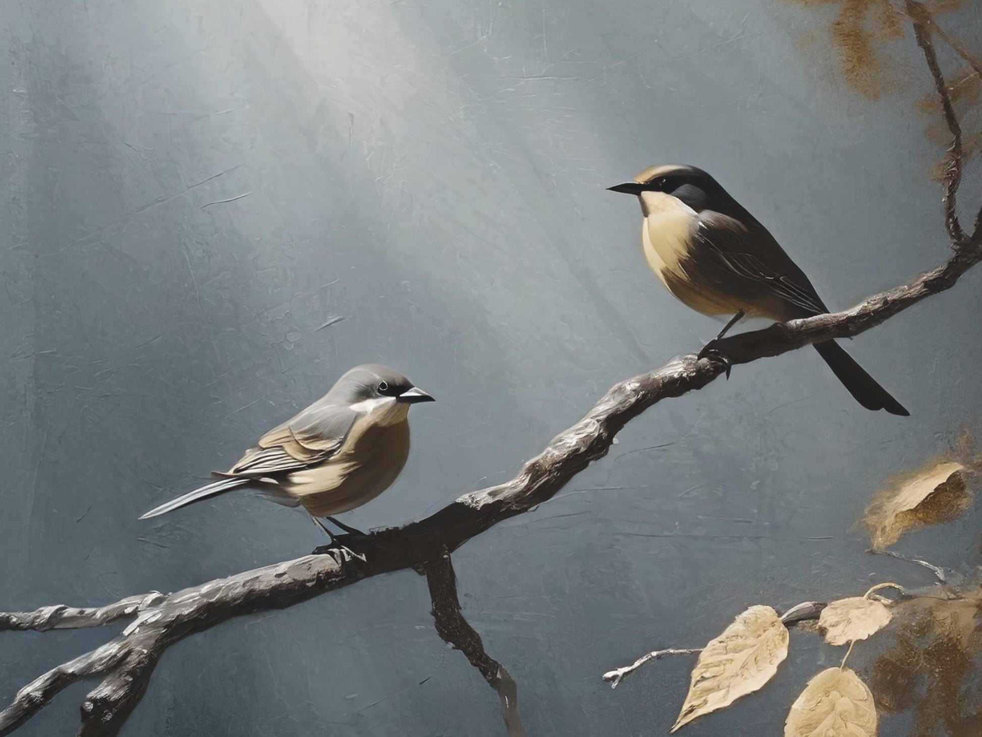 Large Decoupage Paper for Furniture - Rice Paper - Oilpaint Autumn - Decoupage Paper - Bird Decoupage