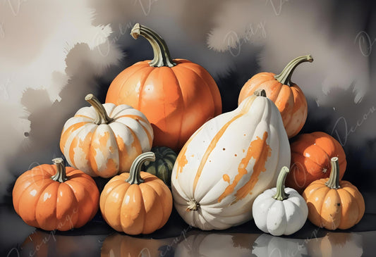Large Decoupage Paper for Furniture - 6 Size Options - Halloween Collection - Pumpkin