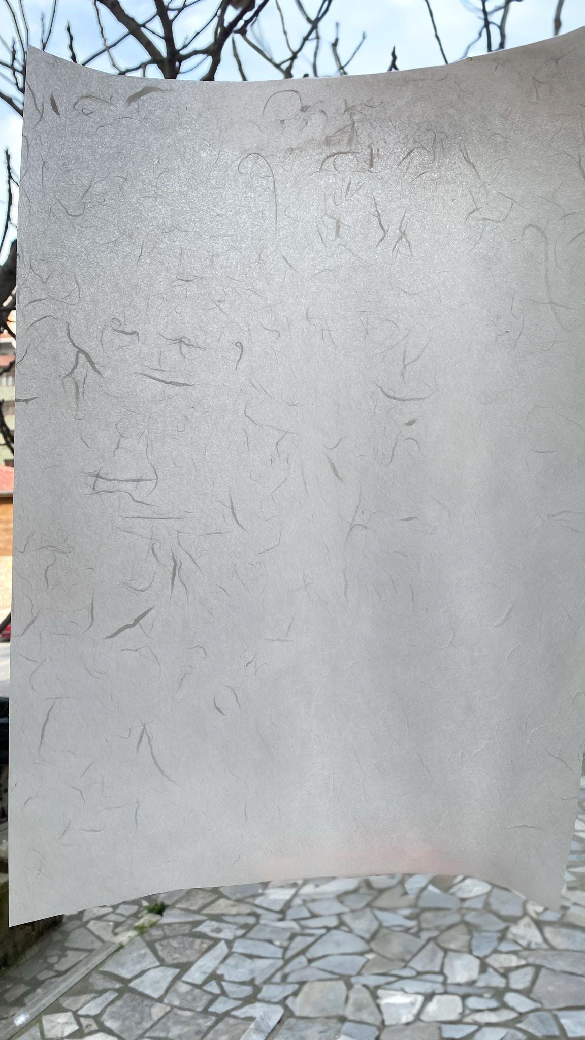 Large Size Plain Rice Paper - 12 Size Options - Blank Decoupage Paper - 5 Sheets