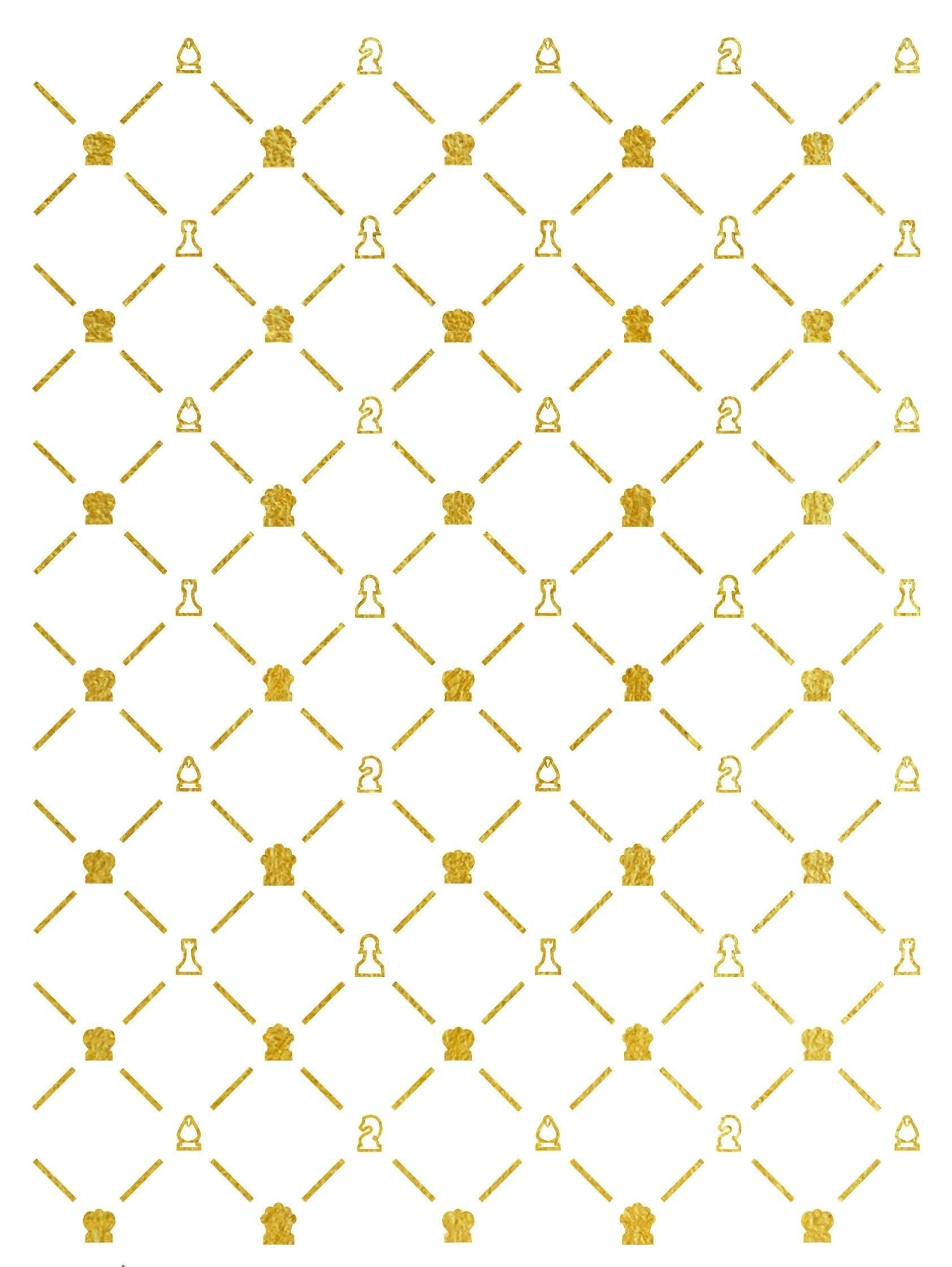NEW! Gold Metal Leaf Decoupage Paper - A3 Size - Rice Paper with Gold Foil - Honeycomb Pattern