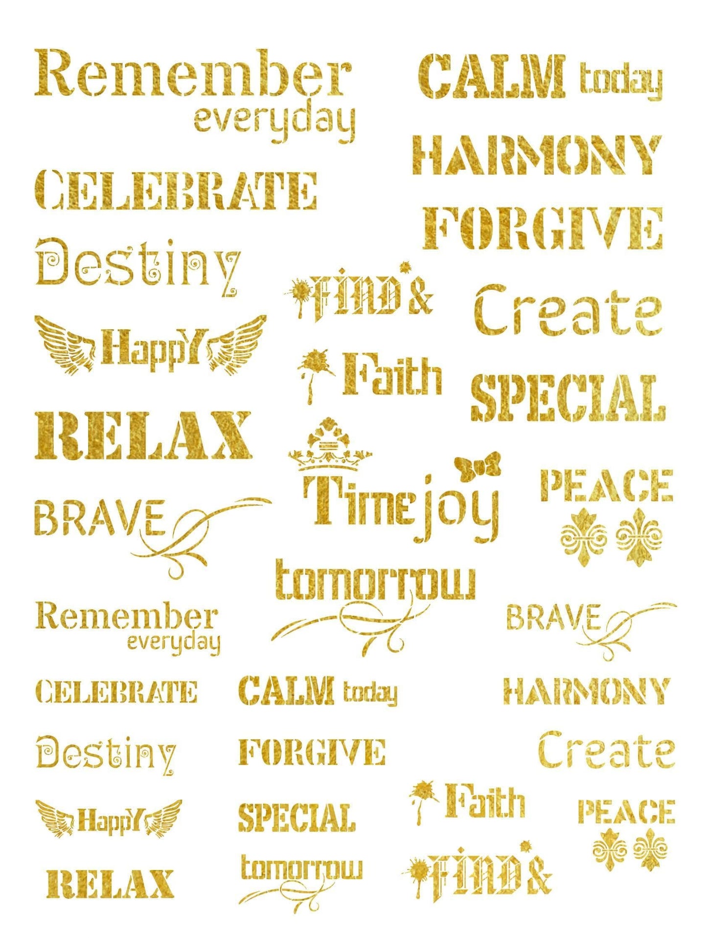 NEW! Gold Metal Leaf Decoupage Paper - A3 Size - Rice Paper with Gold Foil - Paris