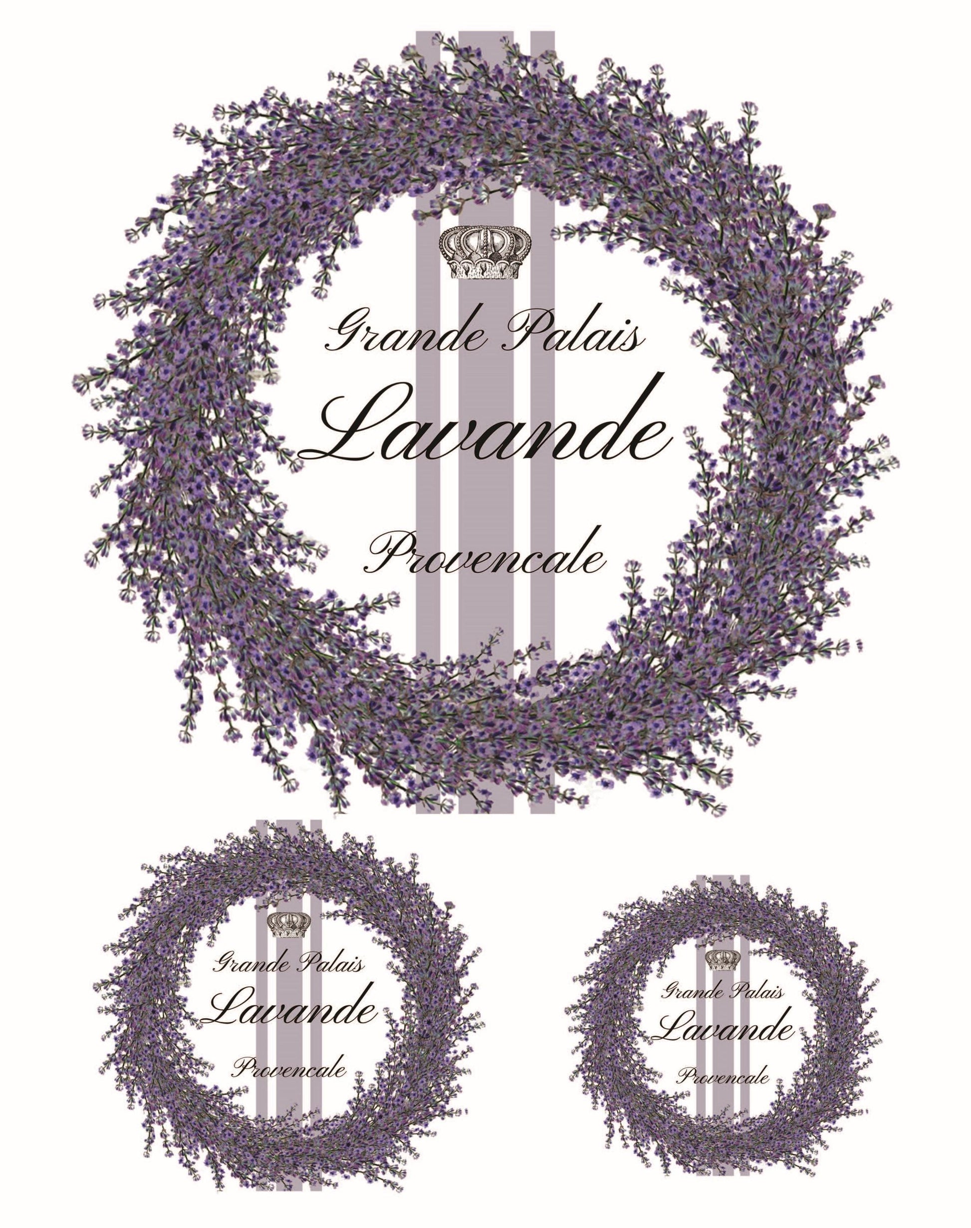 Easy Furniture Transfer - Decor Transfer - Furniture Upcycling - Floral Transfer - Purple Lavander