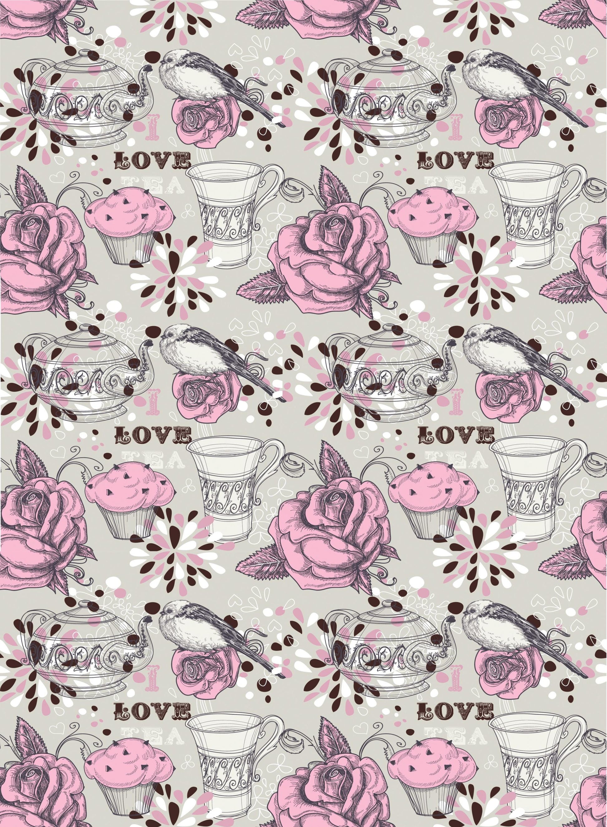 Tea & Coffee Decoupage Paper - Decoupage Art - Large Size Rice Paper for Decoupage - A3 A2 A1 A0