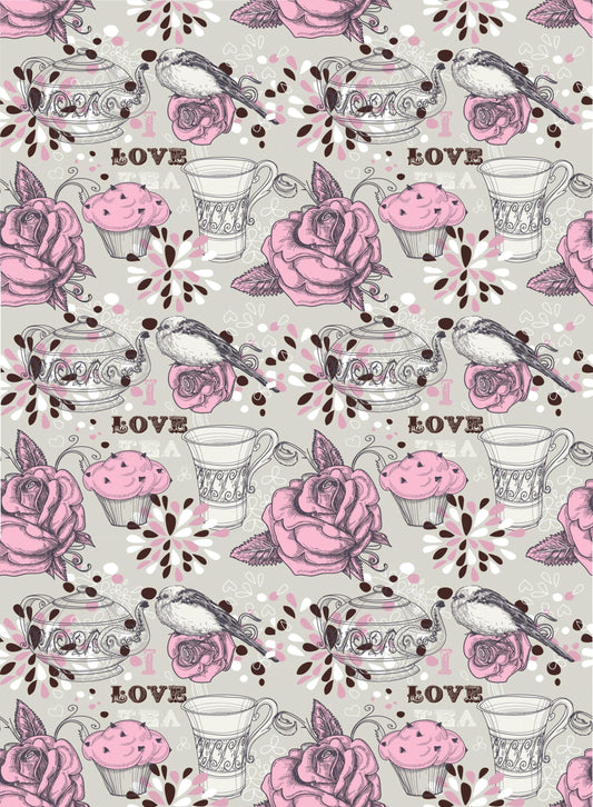Tea & Coffee Decoupage Paper - Decoupage Art - Large Size Rice Paper for Decoupage - A3 A2 A1 A0
