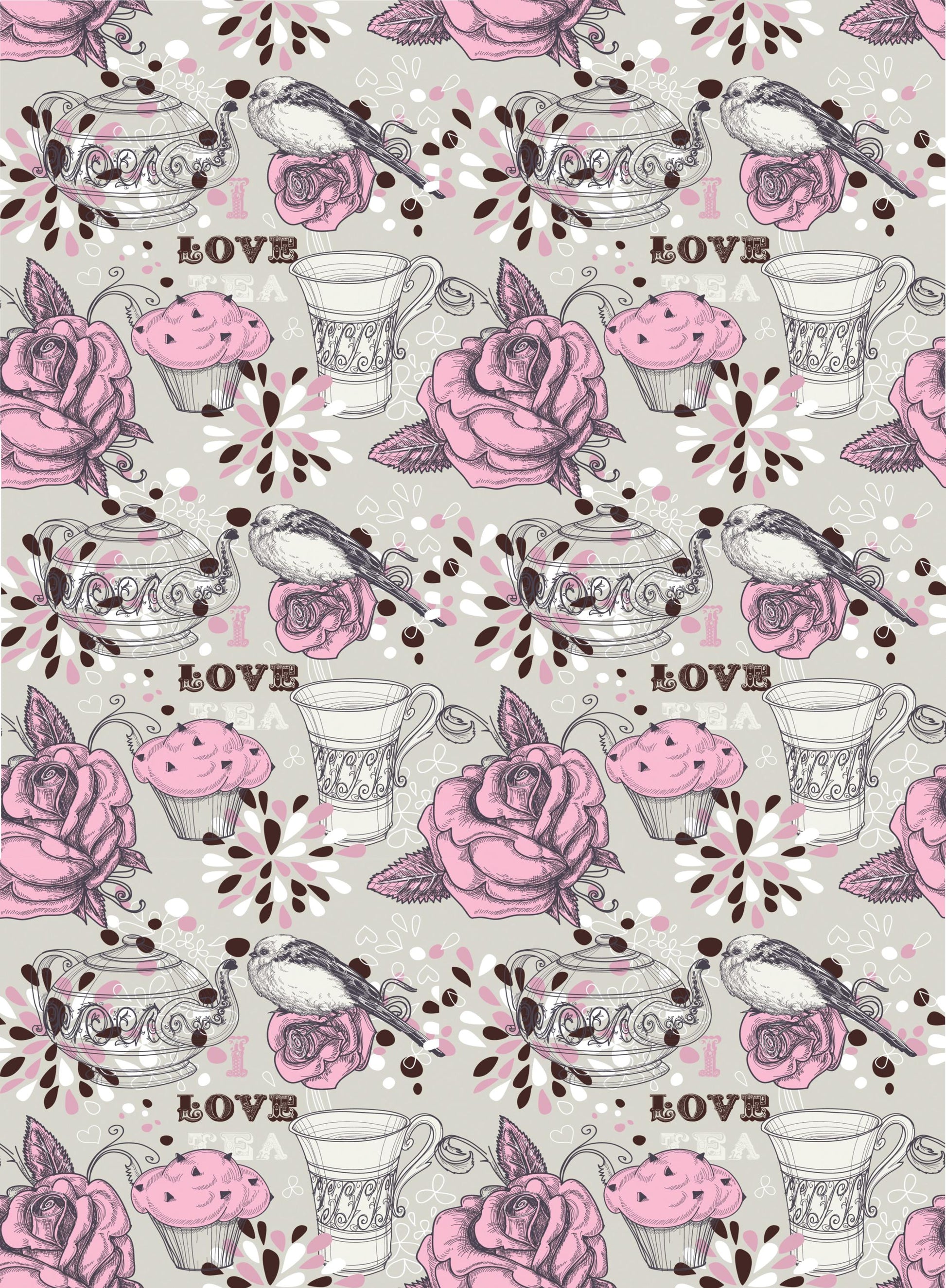Tea & Coffee Decoupage Paper - Decoupage Art - Large Size Rice Paper for Decoupage - A3 A2 A1 A0