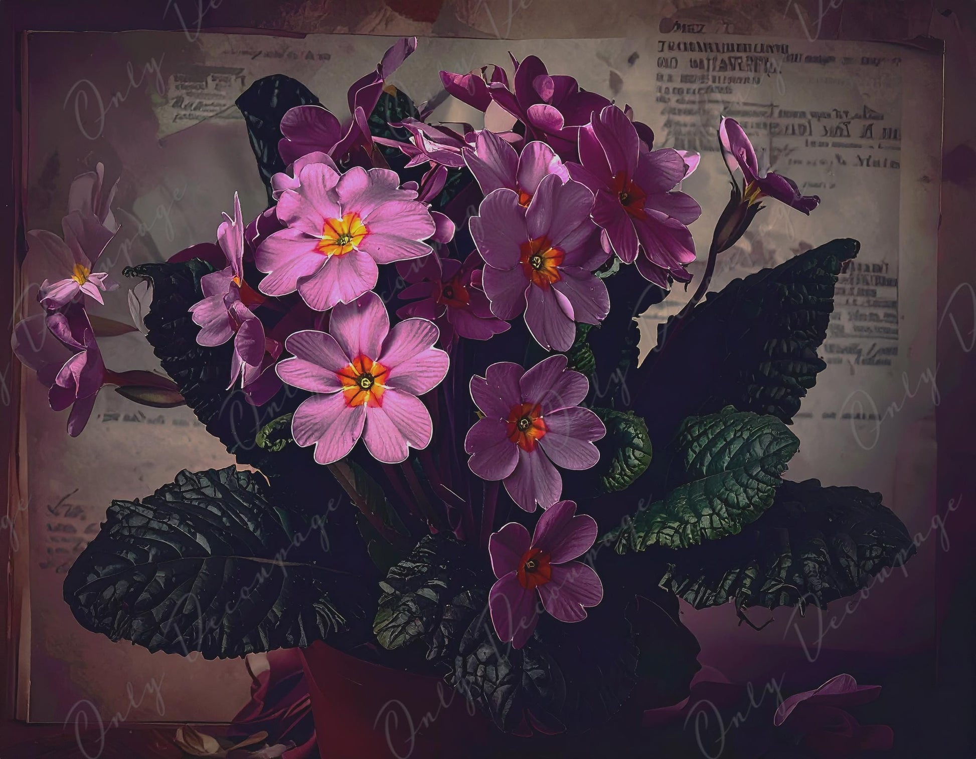 NEW! Chiaroscuro - Large Decoupage Paper for Furniture - 7 Size Options