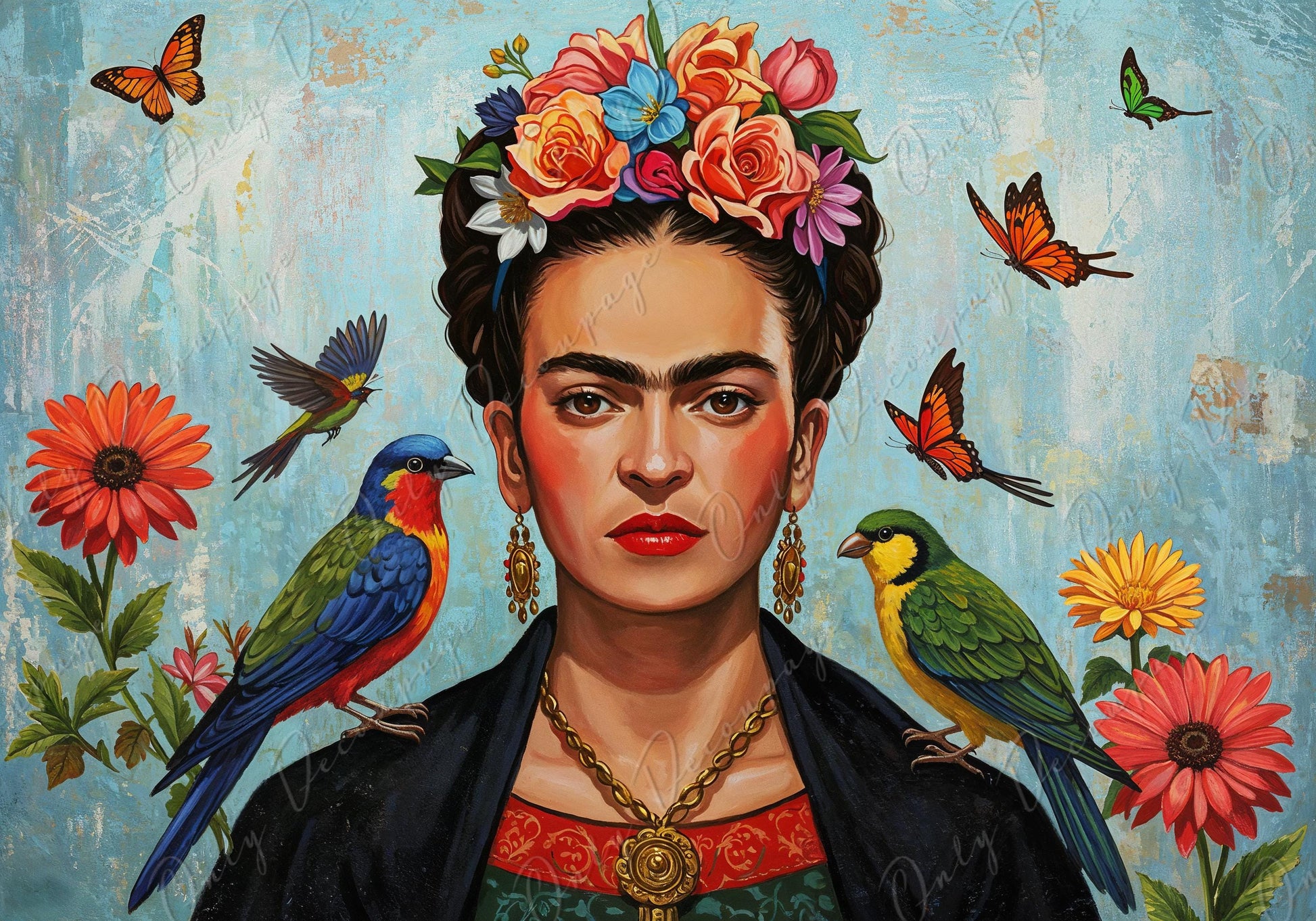 Frida Series -Decoupage Paper - 7 Size Options