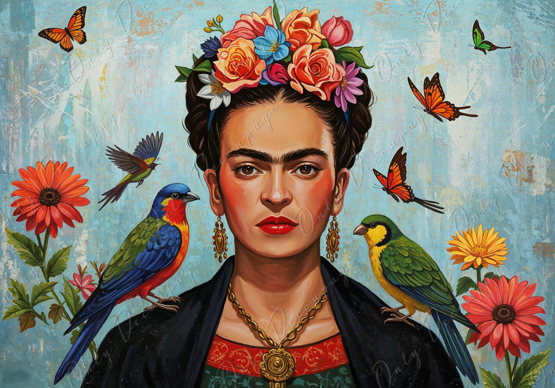 Frida Series -Decoupage Paper - 7 Size Options