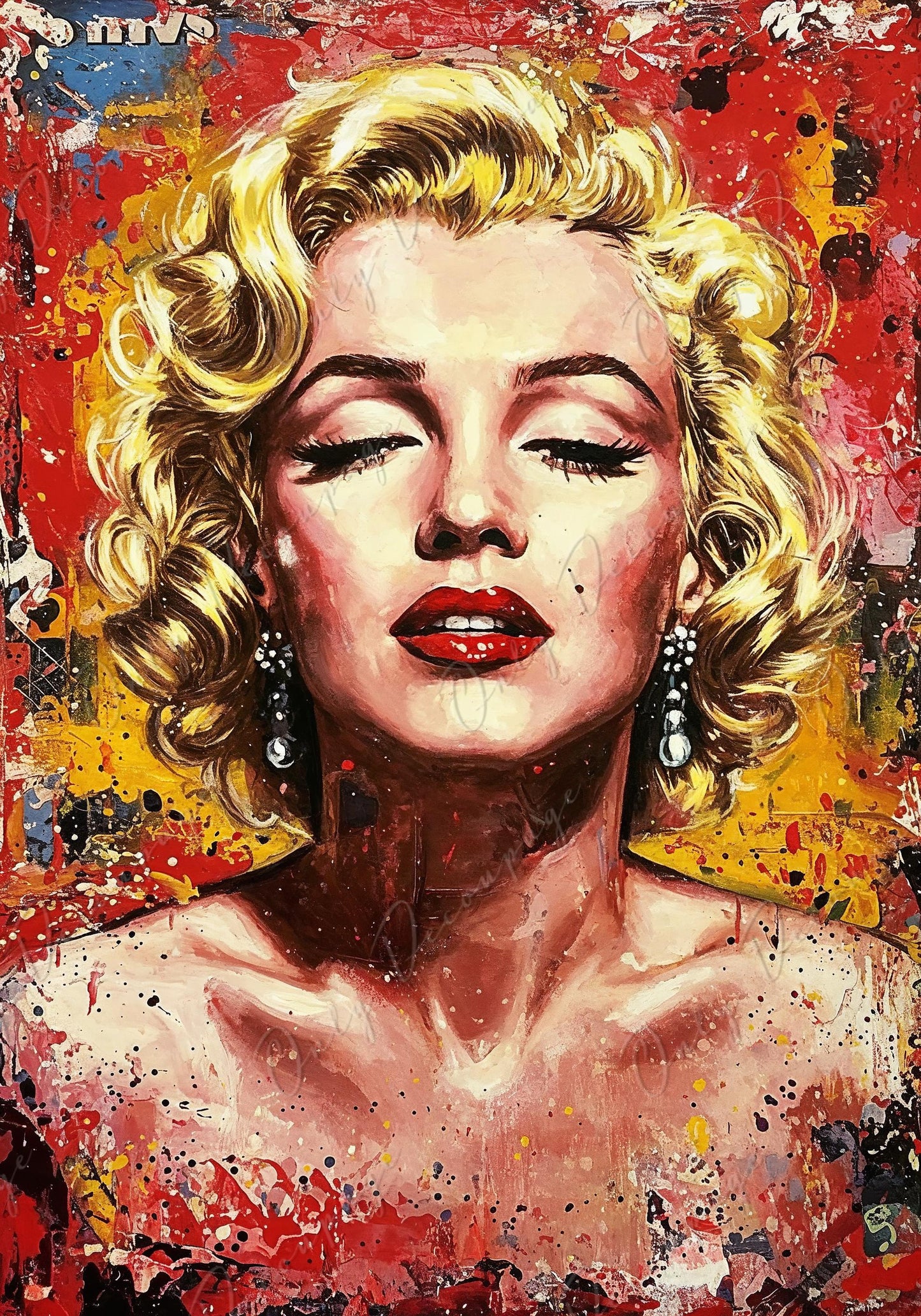 Large Decoupage Paper - 7 Size Options - Marilyn Series - Rice Paper for Furniture