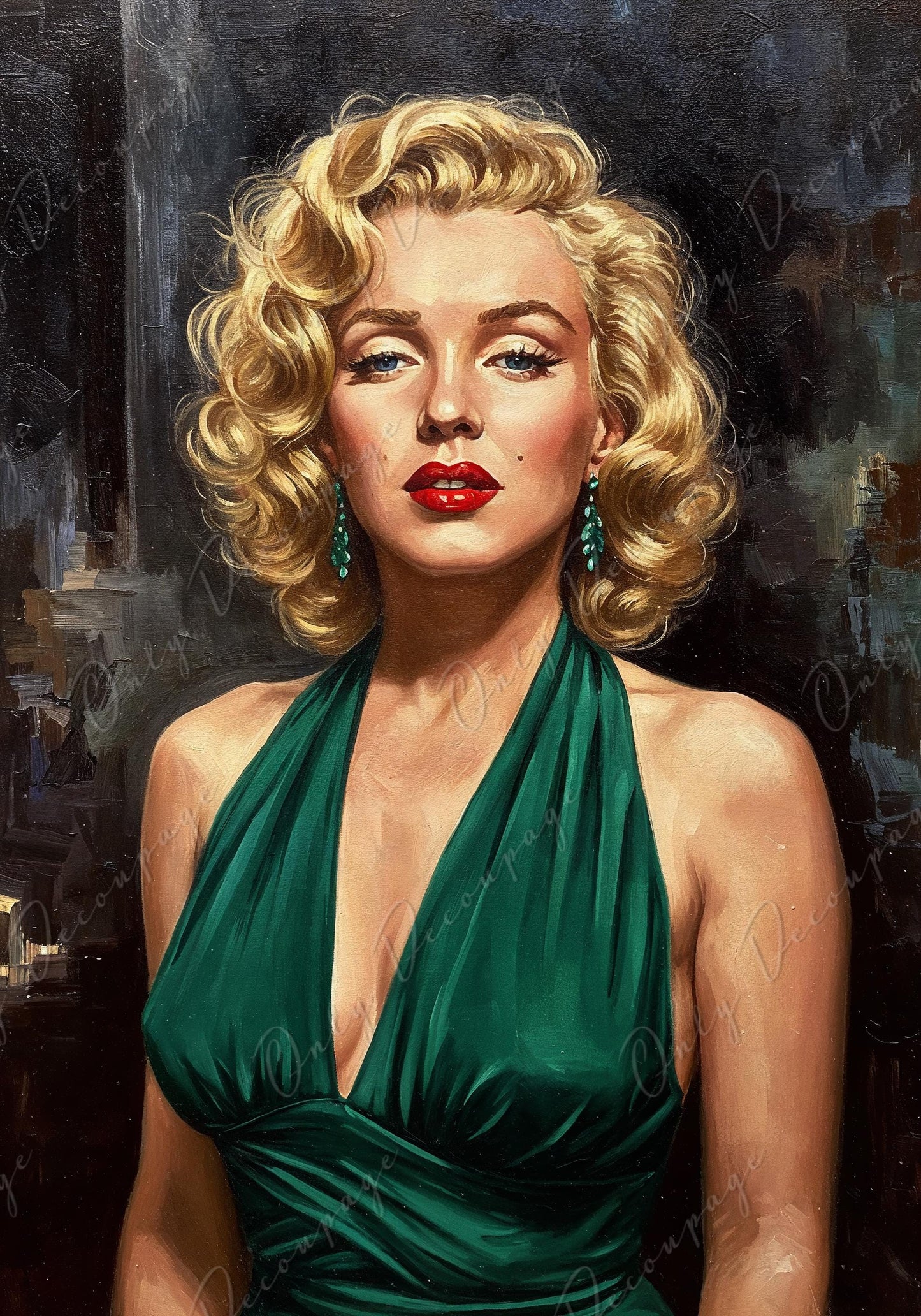 Large Decoupage Paper - 7 Size Options - Marilyn Series - Rice Paper for Furniture