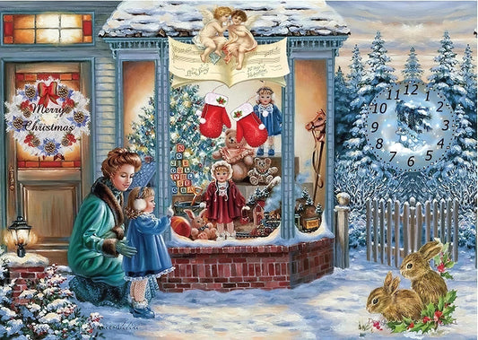 Christmas Decoration - Xmas - Decorative Decoupage Paper - for Furniture [ White Blue Red ]